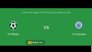 FK Pribram VS FK Chomutov  Czech Third League  Football Live Match Score today [upl. by Bigner]