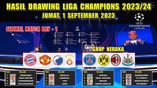 Hasil Drawing Liga Champions 20232024  MAN UNITED vs MUNCHEN  Grup F Neraka [upl. by Malvino]