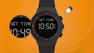 How To Set Time amp Date  ALFAJR WATCHES  alfajrcom [upl. by Kemeny]