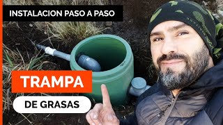 CÓMO INSTALAR TRAMPA DE GRASA o DESENGRASADORA 💧 Tratamiento de Aguas Grises ♻️ Tutorial paso a paso [upl. by Lister]