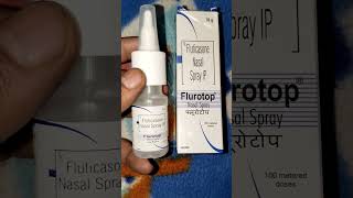 Flurotop Nasal Spray Fluticasone Nasal Spray Ip Medicines Adda medicine medicinereview short [upl. by Moon397]