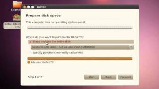 UbuntuVideoTutorial Install Ubuntu 1004 [upl. by Edris]