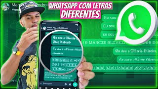 WhatsApp Como Escrever com Letras Diferentes [upl. by Nerb582]