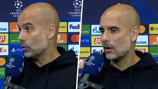 quotMessis goal was fantasticquot Pep Guardiola reacts to PSG 20 Man City [upl. by Essenaj354]