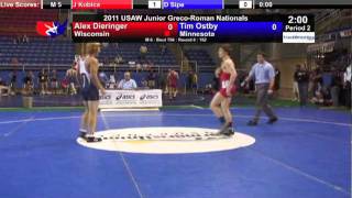 Junior Greco 152  Alex Dieringer WI vs Tim Ostby MN [upl. by Radnaxela963]