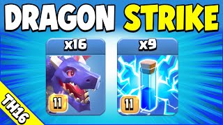 DRAGON STRIKE  UNSTOPPABLE TH16 Attack Strategy Clash of Clans [upl. by Zeralda]