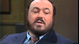 Luciano Pavarotti on Letterman October 26 1982 [upl. by Ennail]