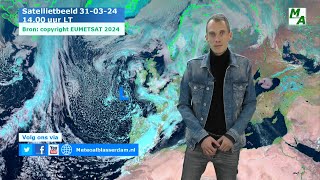 Weersvooruitzichten wisselvallig begin van lentemaand april eind komende week richting 20 graden [upl. by Rahel]