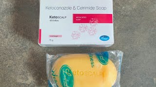 Ketoconazole amp Cetrimide Soap  ketoscalp Soap use in hindi [upl. by Ahsinej827]