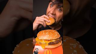 Burger Eating mcdonalds mcburger shorts asmrsounds pleasesubscribe [upl. by Dacy]