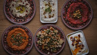 6 Rezepte für Meze  Orientalische Vorspeisen  VeganVegetarisch [upl. by Berglund]