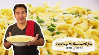 Worlds Best Fettuccine Alfredo  Cooking Italian with Joe [upl. by Dowlen44]