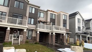 Homes damaged after tornado sweeps through Barrhaven Ottawa [upl. by Ferneau70]