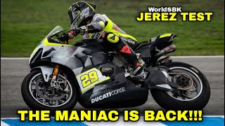 THE FIRST SIGHT of WSBK Jerez Test 2024 Season for Andrea Iannone jereztest [upl. by Hoban]