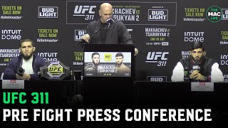 UFC 311 Islam Makhachev vs Arman Tsarukyan Full Press Conference [upl. by Edrahs]