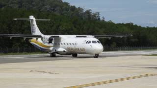 Plane landing at Redang Island airport [upl. by Cati]