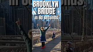 A walk across Brooklyn Bridge in 60 seconds  New York 11th November 2024 walking newyork [upl. by Paza]