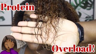 PROTEIN OVERLOAD ON NATURAL HAIR  Signs of Protein Overload  How to Fix it [upl. by Dominic]