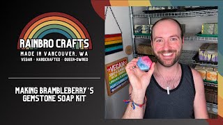 Testing out the Gemstone Soap Making Kit from Bramble Berry [upl. by Sandry]