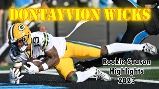 Dontayvion Wicks Rookie Season Highlights 2023 [upl. by Rolando910]