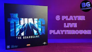 The Thing The Board Game  6 Player Live Playthrough [upl. by Andre]