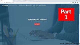 Introduction to iSchool E Learning Management System PHP MySQL Project Hindi [upl. by Quince]