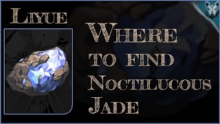 Where to find Noctilucous Jade Farm locations  Genshin Impact [upl. by Savick]