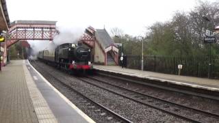 GWR 94669400 Pannier Tanks Passing Through WIlmcote [upl. by Geordie]