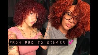 How to Red to Ginger hair  Adore Orange blaze x Adore Ginger Spice 🔥 [upl. by Aehtla]