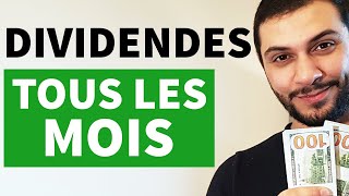 Les 7 meilleures actions à dividende MENSUEL [upl. by Kee]