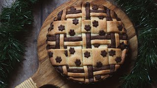 Crostata con intreccio e stelline di Natale [upl. by Leahcimal]