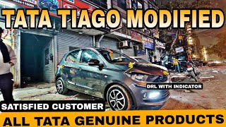 TATA TIAGO XE 2024 MODIFIED🔥TATA TIAGO GENUINE PRODUCTS 👍🏻tata modified tiago viral genuine [upl. by Eirb]