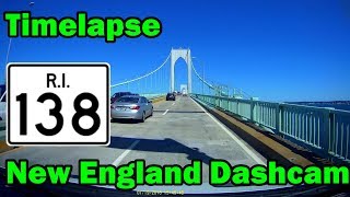 TIMELAPSE Rt 138 in Jamestown and Newport RI [upl. by Adi335]