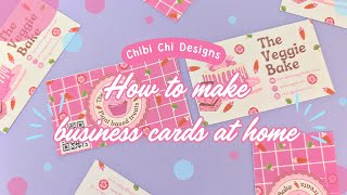 How to Make Your Own Business Cards at Home [upl. by Pollack]