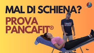 MAL DI SCHIENA CERVICALE CATTIVA POSTURA Ecco PANCAFIT® [upl. by Rothenberg]