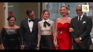 Meeting of the Greys Anatomy cast at the 75th Emmys Awards 2024 [upl. by Ulund]