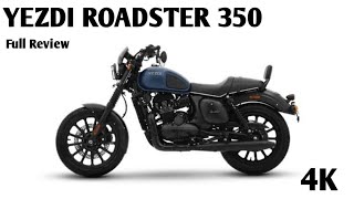 YEZDI ROADSTER 350 BS6 2022 FULL DETAIL REVIEW IN HINDI PRICE MILEAGE TOP SPEED AND SPECIFICATION [upl. by Irakuy]