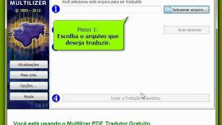 Como utilizar o Multilizer PDF Tradutor Gratuito  Guia Rápido Vídeo em Português do Brasil [upl. by Ayotahc628]