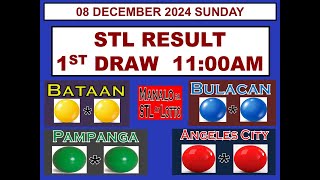 STL 1ST Draw 11AM Result STL Bataan Bulacan Pampanga Angeles 08 December 2024 SUNDAY [upl. by Balfore]