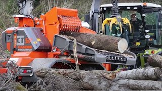 Amazing Fastest Wood Chipper Shredder Machines Modern Technology Extreme Fast Wood Processor [upl. by Lind]