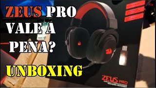 UNBOXING REDRAGON ZEUS PRO VALE A PENA TESTE E PRIMEIRAS IMPRESSÕES [upl. by Clarkson626]