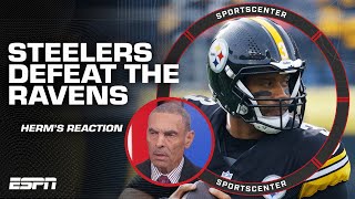 RAVENS VS STEELERS REACTION I didnt learn a lot from this game  Herm Edwards  SportsCenter [upl. by Margetts]