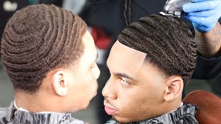 🔥WARNING🔥 HE PAID 100 FOR THIS HAIRCUT ELITE WAVER TAPER FADE BARBER TUTORIAL [upl. by Gard]