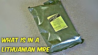 Tasting Lithuanian Military MRE Meal Ready to Eat [upl. by Oicafinob]