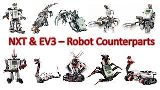 My Lego Mindstorms creations  NXT and EV3 Robot counterparts  stemeducation lego [upl. by Artcele]