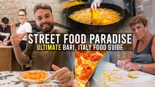 BEST Italian Food to Try  ULTIMATE Street Food Tour in Bari Italy [upl. by Akiram]