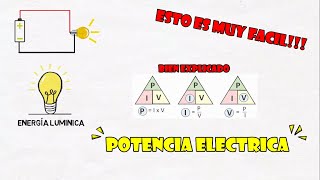 Potencia Eléctrica ¿Que es¿Como se calcula Formulas para calcularla  Explicación sencilla [upl. by Notslah]