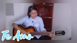 Te amo  Siervas  Cover  Letra y acordes abajo [upl. by Tumer]