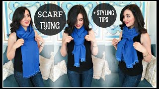 14 SCARF TYING IDEAS  STYLING TIPS [upl. by Iknarf]