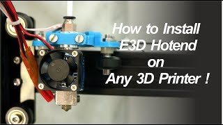 How to Install E3D V6 Hotend on 3D printer  Tevo Tarantula [upl. by Toiboid]